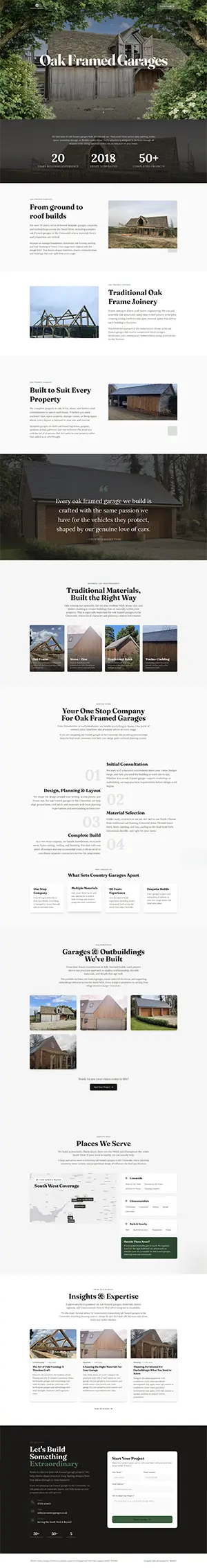 Country Garages website preview